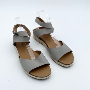 Lucky Brand Gladas leather ankle wrap open toe espadrilles sandals woman’s 11/43